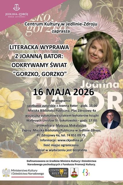 Joanna Bator w Jedlinie–Zdroju