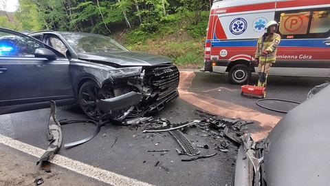Groźne zderzenie dwóch aut