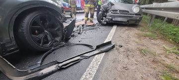 Groźne zderzenie dwóch aut