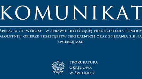 Prokuratura domaga się wyższych wyroków za przestępstwa seksualne i znęcanie się nad zwierzętami