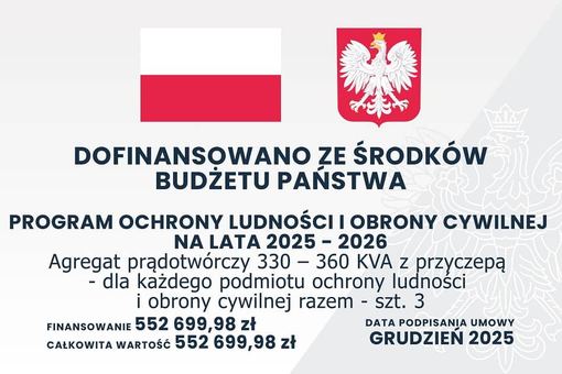 Kupią agregaty i samochód
