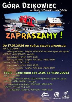 Dzikowiec zaprasza narciarzy