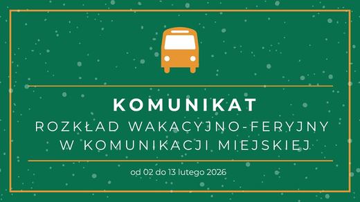 Feriowy rozkład jazdy