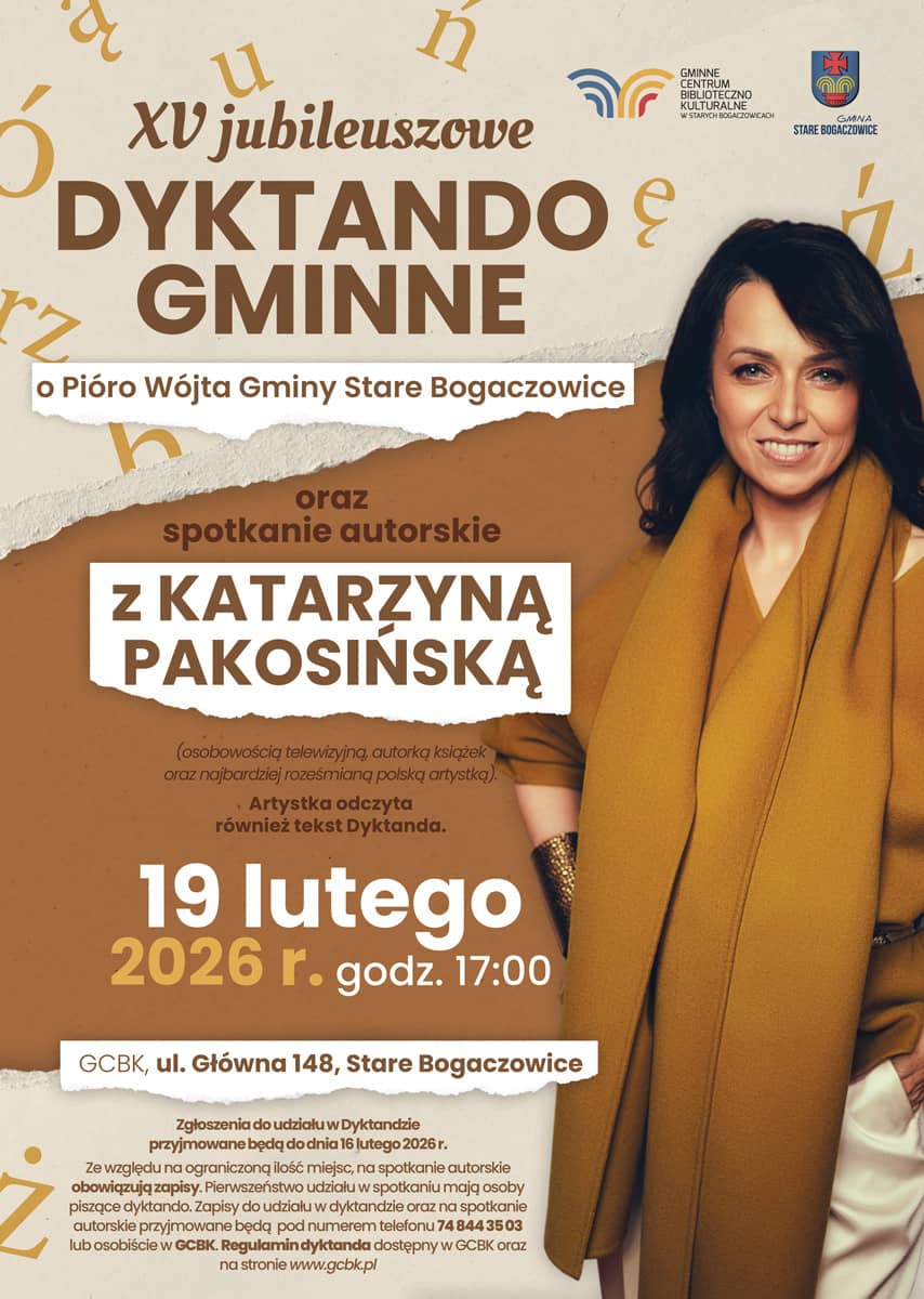 Katarzyna Pakosińska zagości w bibliotece w Starych Bogaczowicach