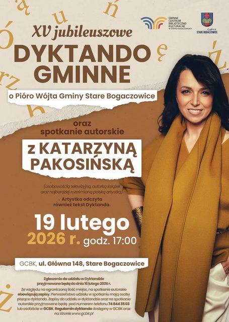Katarzyna Pakosińska zagości w bibliotece w Starych Bogaczowicach