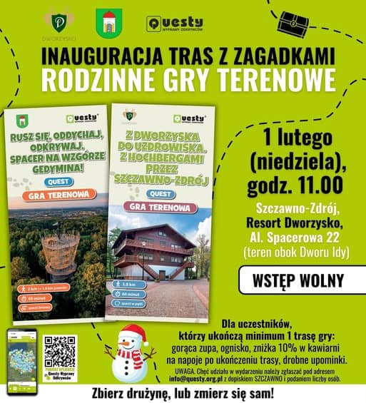 Rodzinna przygoda z zagadkami w Szczawnie–Zdroju