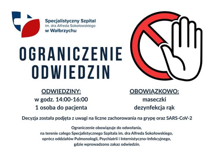 Szpital wprowadza kolejne ograniczenia odwiedzin