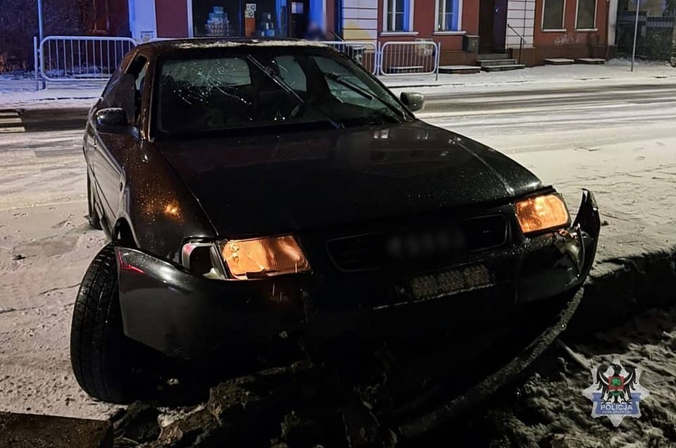 "Przestawił" murek na Niepodległości