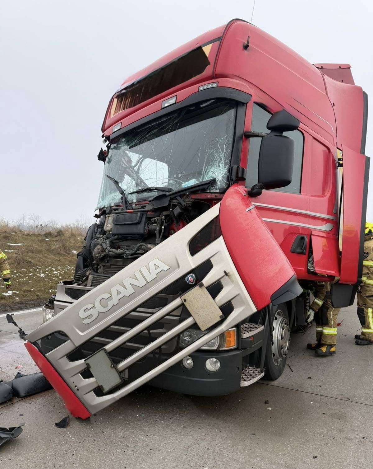 Karambol na autostradzie A4