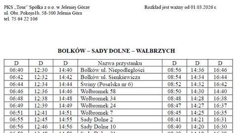 Nowe połączenie autobusowe