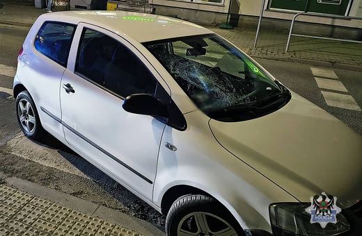 Kierowca był bezradny...Pieszy w szpitalu