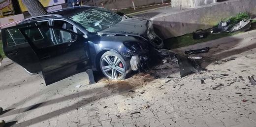 Pijany kierowca, pasażer w stanie ciężkim