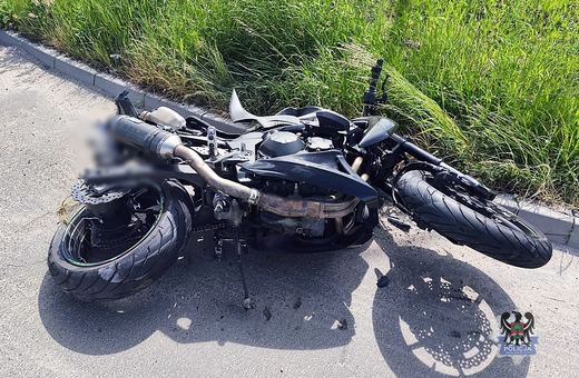 Motocyklista zginął na miejscu