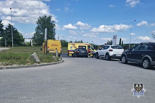 Potrącenie rowerzysty na Szczawienku