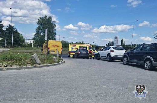 Potrącenie rowerzysty na Szczawienku